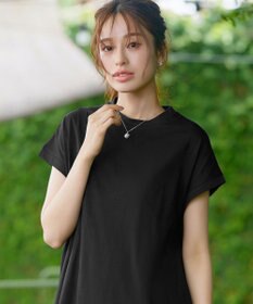 Tiaclasse 【接触冷感】 フレンチスリーブフレアカットソー