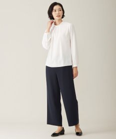 J.PRESS LADIES L 【WEB限定カラーあり・洗える】セラテリーダブルクロス セミワイド パンツ