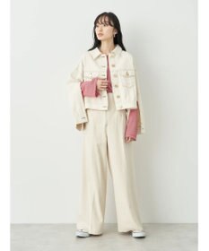 earth music&ecology フロントジップデニムパンツ