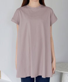 Tiaclasse 【接触冷感】 フレンチスリーブフレアカットソー