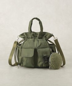 earth music&ecology ボアポーチ付ポケットショルダー