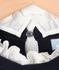 組曲 【WEB限定】レースフリルスタンド ニット