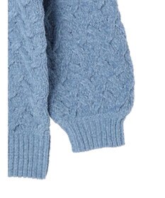 CRAFT STANDARD BOUTIQUE 洗えるモールケーブルニットチュニック