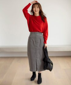 ANY SIS S 【洗える】ストレッチライトデニム スカート