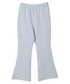 earth music&ecology チェックフレアイージーパンツ