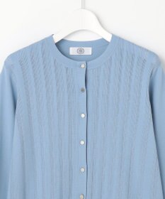 J.PRESS LADIES Rayon Elite Stretch クルーネック カーディガン