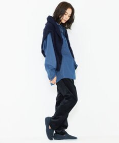 JOSEPH ABBOUD MOUNTAIN 【SPACE／UNISEX】Fine Count INDIGO シャツ