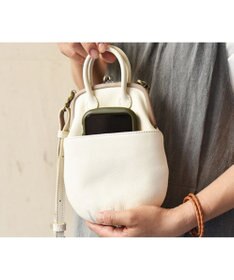 genten ミネルヴァキッコ 口金ショルダーバッグ