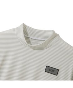 ZERO HALLIBURTON メランジ ボーダー モックネックTシャツ 82835 W4S4a レディースゴルフ