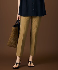 自由区 【SHIHOさん着用・昨年大好評・新色追加・後ろウエストゴム】シェルタリングテーパード パンツ ［新色］サンタンブラウン