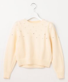 Feroux パール×ビジュー ニット