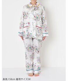 tsumori chisato SLEEP パジャマ　長袖　長ズボン　綿100%　綿サテン素材　/ワコール　UDX545