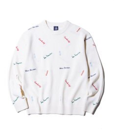 J.PRESS MEN 【J.PRESS ORIGINALS】EMBROYDERY CREW KNIT