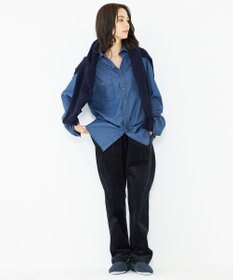 JOSEPH ABBOUD MOUNTAIN 【SPACE／UNISEX】Fine Count INDIGO シャツ