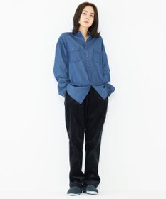 JOSEPH ABBOUD MOUNTAIN 【SPACE／UNISEX】Fine Count INDIGO シャツ