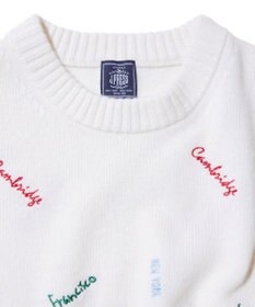 J.PRESS MEN 【J.PRESS ORIGINALS】EMBROYDERY CREW KNIT