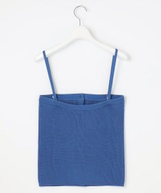 自由区 【洗える】ドライコットンハイゲージニット ビスチェ