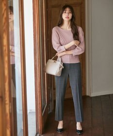 ANY SIS 【蓄熱効果】サーモトロン 2WAYストレッチ テーパードパンツ（チェック柄）