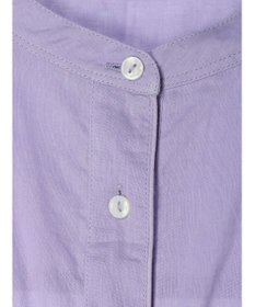 Green Parks インド綿　パイピングバンドカラーシャツチュニック