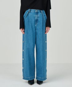 GRACE CONTINENTAL サスペンダーデニムパンツ