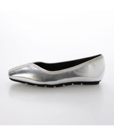 MODE ET JACOMO <carino>スクエアトゥ切り替えデザインフラットパンプス