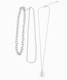 WEGO 3Pメタルモチーフネックレス