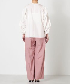 NAVE 【Nave・洗える】タイプライタークロス ギャザーブラウス