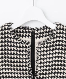 Feroux 【洗える】キーネックミディ ジャンスカ