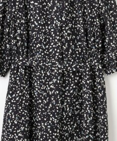 J.PRESS LADIES L 【洗える】スパンローンフラワープリント ワンピース