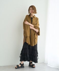 YECCA VECCA 2way袖デザインロングシャツ