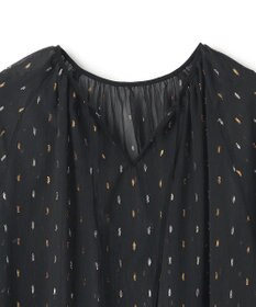 UNFILO ラメリンクルシフォン ワンピース