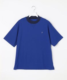 23区GOLF 【23Fondation/MEN】バイカラー モックネックシャツ 余裕のあるサイズ感 着疲れしない