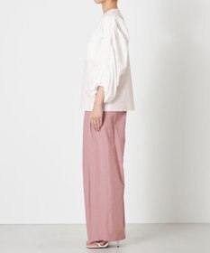 NAVE 【Nave・洗える】タイプライタークロス ギャザーブラウス