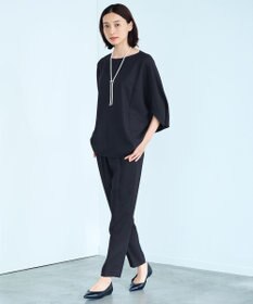 ICB 【新色追加・WEB限定カラーあり・UVケア・接触冷感・速乾・防シワ・洗える】FluidBackSatin ドルマンスリーブブラウス