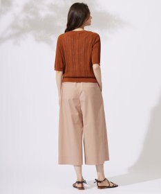 自由区 L 【カタログ掲載・洗える】タックガウチョ パンツ