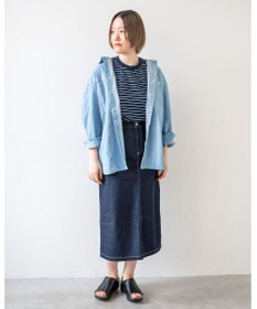 caqu work shirts ゆったりシルエットなワークシャツ