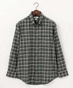 JOSEPH ABBOUD 【キングサイズ・オーガニックコットン】スモールチェック フランネルシャツ