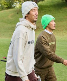 PW CIRCULUS 【3層レイヤー構造ボンディング×中綿キルティング】【MEN】中綿プルオーバー ゴルフ