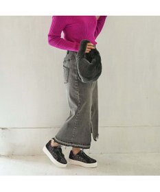 MODE ET JACOMO <MODE ET JACOMO>厚底ベルクロスニーカー