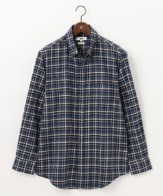 JOSEPH ABBOUD 【キングサイズ・オーガニックコットン】スモールチェック フランネルシャツ