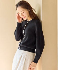 Feroux レーストリム ニット カーディガン