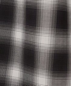 UNFILO シアー オンブレーチェック ワイドパンツ