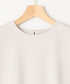 組曲 S 【吸湿・冷感・UVケア】ジョーゼットジャージーバックフリル Tブラウス