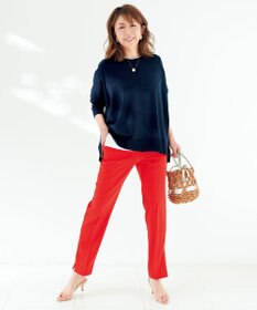 UNFILO 【ストレッチ/洗える】出会えるパンツ テーパード