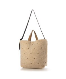 UNBILLION カシュカシュ cachecache / ミックスカラーボアドット2wayトート