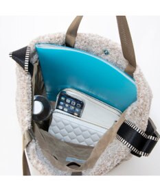 UNBILLION カシュカシュ cachecache / ミックスカラーボアドット2wayトート