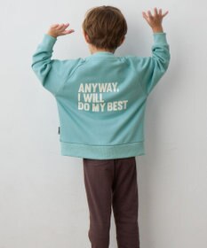 ANY KIDS ロゴプリント トレーナー