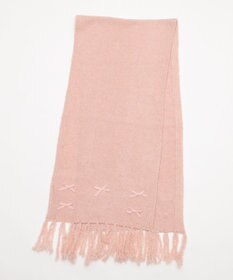 WEGO ベロアリボンニットストール