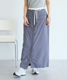 CRAFT STANDARD BOUTIQUE ナイロンダブルウエストIラインスカート