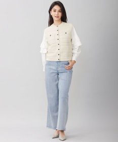 自由区 L 【洗える】タイプライターデザイン ブラウス